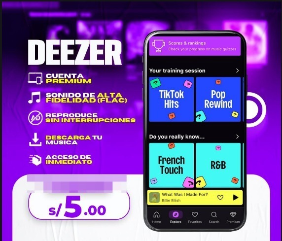 LINK DE ACTIVACION DEEZER A TU CORREO